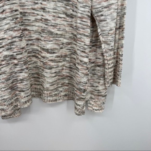 Nwt Avenue Space-Dyed Long Sleeves Ribbed Knit Open Drape Cardigan Sweater - Picture 9 of 9